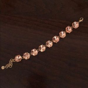 Stella and Dot peach stone bracelet